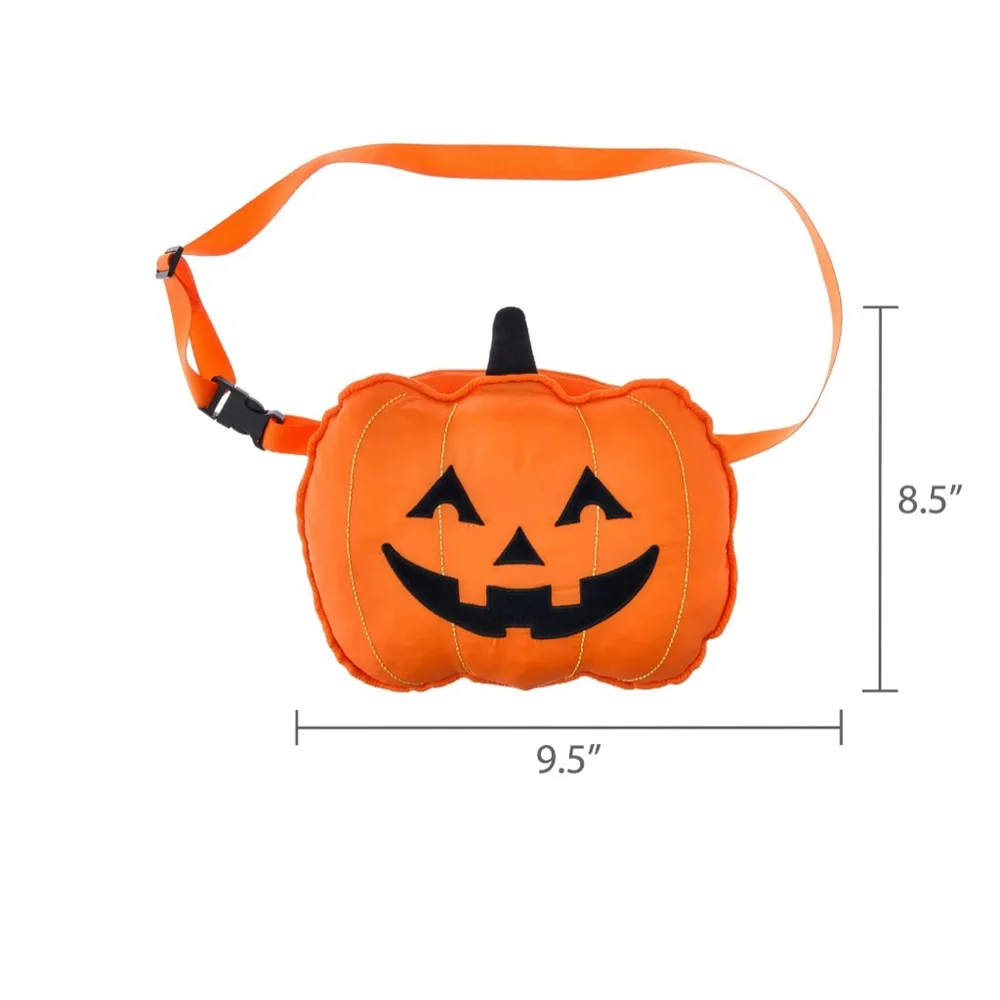 Kids Pumpkin Crossbody Bag - Orange Halloween Shoulder Bag